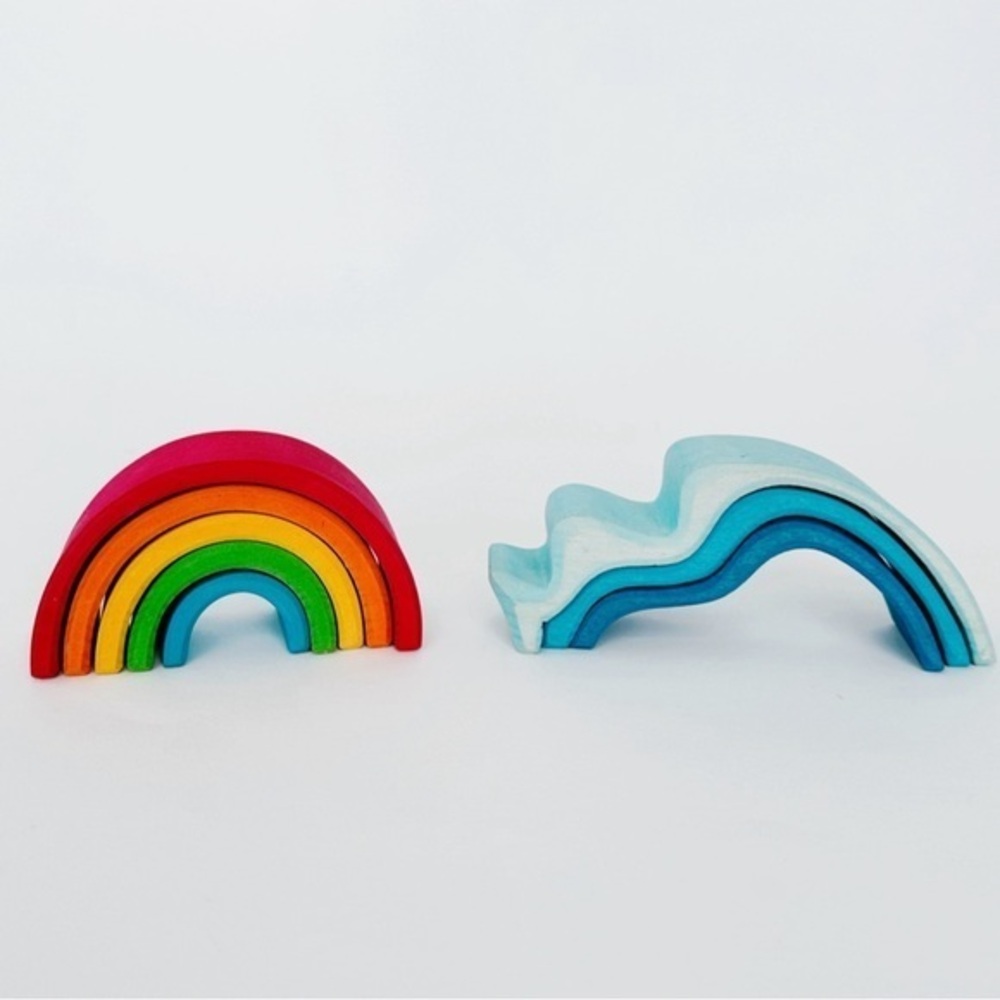 Grimms Small Rainbow & Wave Misc Pieces